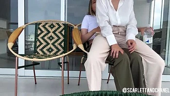 Scarlettandc Lesbian Cheating on Husband with Hot Latina - Amateur Homemade Tribbing & Real Orgasm