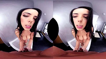 Brunete ft. Dominique Simone: Blowjob, Doggy  Cowgirl VR Porn
