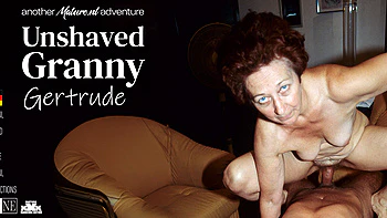 Redhead Granny With A Unshaved Pussy Gets Fucked By A Younger Man
