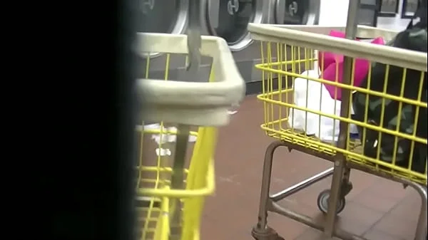 Helena Price Public Laundry Upskirt Flashing Tease! Exhibitionist MILF Vs Voyeur at the laundry! (Part2)