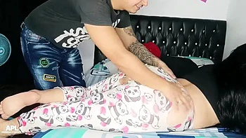 Dani Montenegro Horny Stepmom Rips Pajamas For Easy Fucking - Big Natural Tits & Creampie