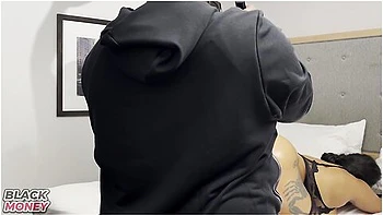 Behind The Big Butt Ebony Milf Ms So Slippery Enjoys Getting With Macana Man