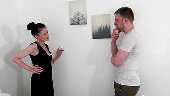 Scarlet gets fucked hard from behind by Chris Cobalt