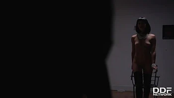 Cock Sucking Epiphany: Brunette Slobbers Over Massive Hard-On