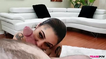 Genevieve Quinn And Genevieve Sinn In Big Dick Pov Blowjob From