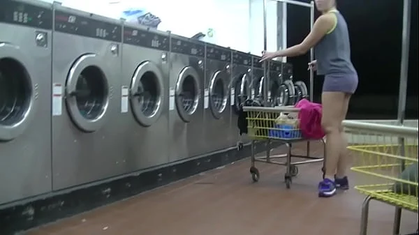 Helena Price Public Laundry Upskirt Flashing Tease! Exhibitionist MILF Vs College Voyeur at the laundry! (Part1)