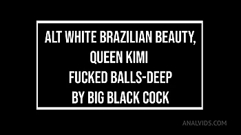 White Alt Brazilian Beauty, Queen Kimi Hard Balls-Deeped By Huge