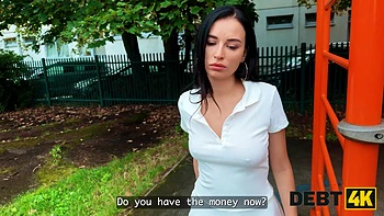 DEBT4k. Cumshot instead of money