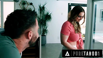 PURE TABOO Pervert Lonely Man Accepts To Host Homeless Codi Vore IF He Can Watch Her Take Showers