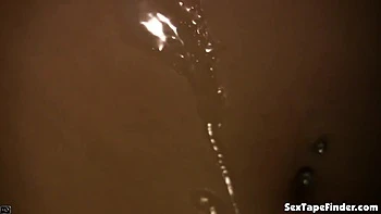 POV blonde teen gives a frisky footjob to hard cock