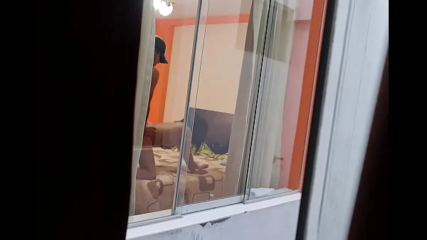 I spy on my friends from my room (work trip). I can't believe my friend is cheating on her husband.