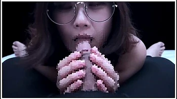 Female College Student In Fishnet Tights Footjob &blow Job Cum In Mouth