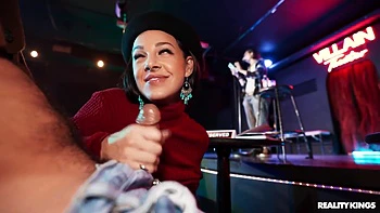 Sneakily Sucks James Angels Black Cock In A Poetry Slam - Evelin Stone