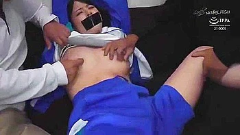 He puts her in a car, ties her up, kidnaps her, strips her naked, and penetrates her deep in the throat.