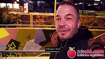 Risky Outdoor Public Sex With 2 Hot European Curvy