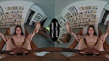 The tattooed beauty Vanessa Vega is training with her ninja master Oliver Davis