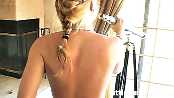 Little Summer with small tits Solo Orgasm Outdoors