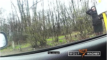 Stella Star And Wolf Wagner - Stella Gets Fucked Doggystyle In A Park & Swallows Hot Semen