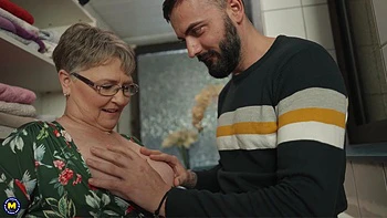 Granny Neighbour Voyeur - Grandma Petra Is Getting A Surprise Visit