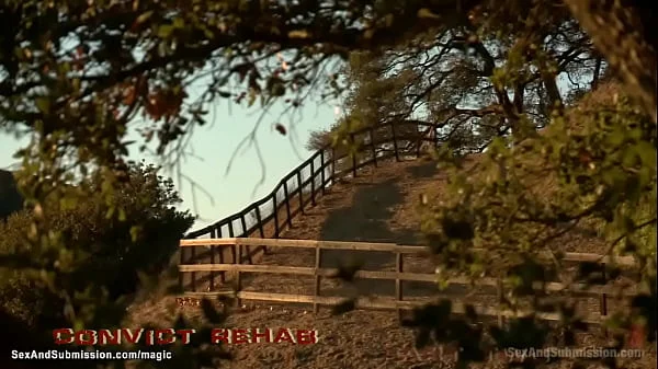 Busty slaves fucked on secluded ranch