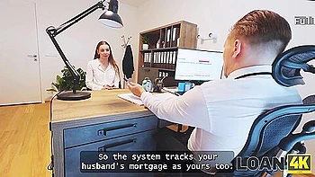 Hot Customer Wanted To Get A Loan, But Got Fanal Sexed Eventually. Sexy Sex With Arina Shy