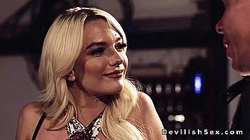 Melissa Stratton, Kenna James And Mick Blue In Full-breasted Blondie In Dress Screwed In The Garage