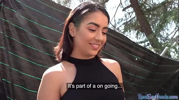 Spanish babe gets fucked in public after giving blowjob