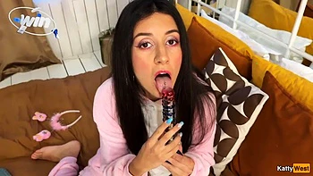 Cowgirl ass-fuck creampie - Merry Christmas! Horny super-bitch spunk running in