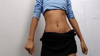 Pretty Horny Girl In Short Skirt Excited