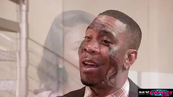 Fuck my pussy and cum on my face black stepdad