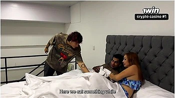 My Stepbrother Invites Me To Watch Movies And I End Up Fucking His Beautiful Busty Girlfriend With Sexo Duro And Andrea Castro