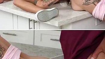 Jade Kimiko  Jade Double team Fixing Stepbro s Leaky Cock ft. Jade Maris: Porn