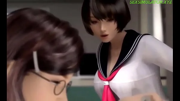 Girl fingering guy dick stuffing dildo into the urethra. 3d animation