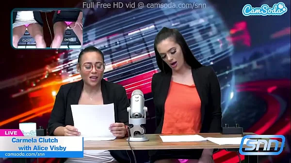 Hot body news anchors masturbate on air