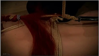 Submissive Redhead Tied Up And Fucked Hard After A Good Spanking