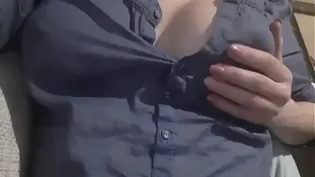 Spitting on my Nipples and wetting my t-shirt