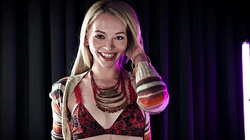 Blonde Lily Larimar has sex with her boyfriend in a steamy scene.