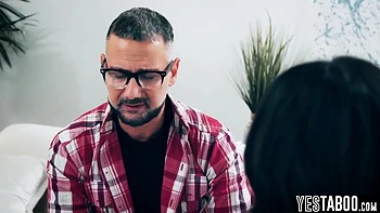 Mature Caring Stepdad Fucks Horny Teen 18+ Stepdaughters Hairy Pussy