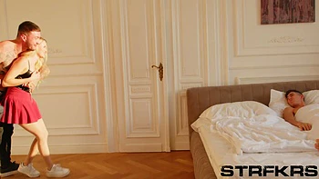 Slutty Blonde Maya Rose Takes 2 Fat Cock Deep In Her Pussy!