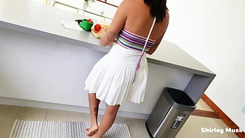 Sausage Party. My Wife's Busty Bestie Needs Help In The Kitchen