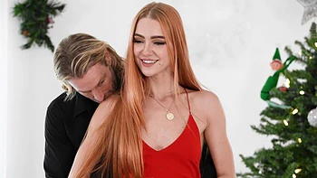 Skinny tattooed couple makes love with passion