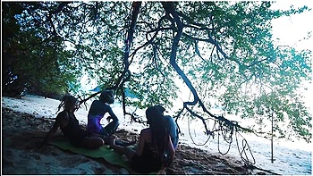 Alternative Girls Shibari - Outdoor Public Kinbaku Rope Play Action With Tattooed Teens 18+ - Bondage