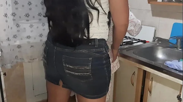 I fucked my step daughter's girl while she was in the store - Lesbian Illusion Girls