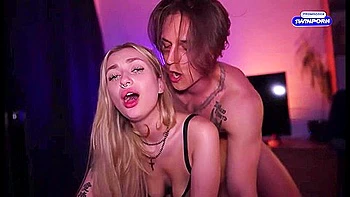 Stepbro and my GF got set up for a dual blowage and heavy assfuck session - molten gonzo porn!