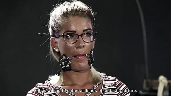 Blue Eyed Brunette is Humiliated by Master