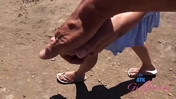 POV Carride and blowjob with the super cute Mira Luv on vacation GFE by ATK Girlfriends: Porn