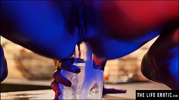 Submissive beauty gets a hard strapon dicking from girlfriend by The Life Erotic: Porn