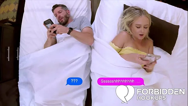 Sexy blonde fucks her horny step-brother