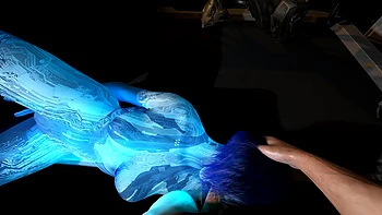 Cortana Sucking Master Chief's Dick