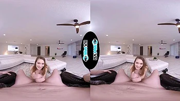 Seductive Sera Ryder in Pink Underwear: Blowjob, Doggy  Cowgirl VR Porn